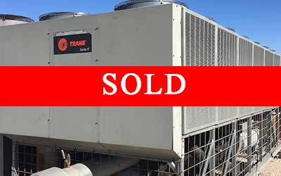 Trane Air Cooled Chiller with sold banner