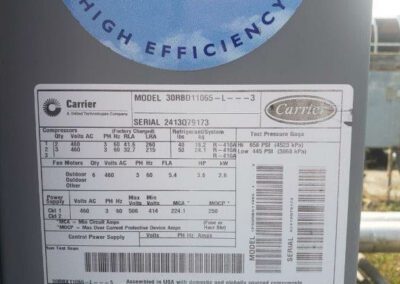 CARRIER – 110 Ton Air Cooled Chiller (Qty. Two Available)